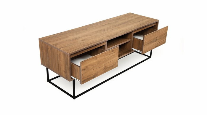 Hanah Home Laxus 140 Soporte para TV Nogal y Negro